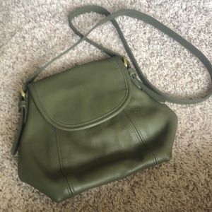 Coach green crossbody bag